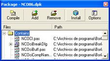Instalar componentes Delphi - Install package